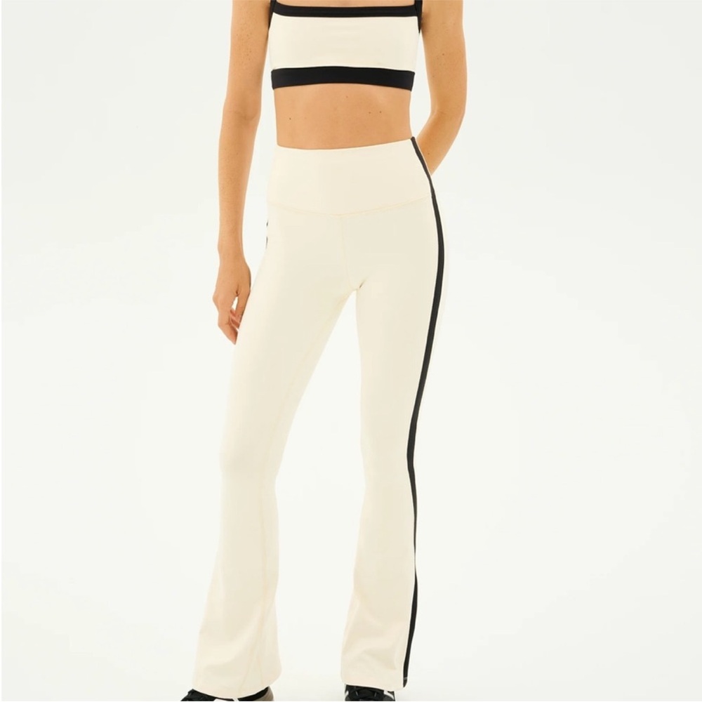 Splits59 Cream and Black Leggings